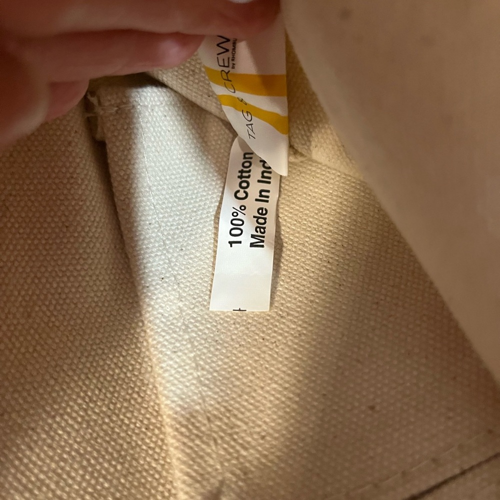 Dipped Tote with Yellow Strap - Picture 10 of 11
